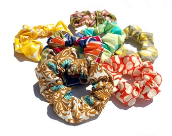 Cotton Hair Scrunchie, Women's Hair Scrunchy, Print Hair Tie, Cotton Hair Elastic & Hair Accessories