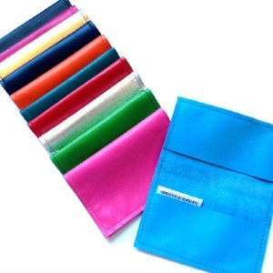 Metro Leather Business Card Holder Credit Card Wallet ID Wallet & Leather Credit Card Sleeve Slim Leather Wallet image 7