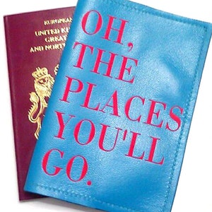 Dr Seuss Leather Passport Cover, Passport Holder & Leather Passport Travel Cover Women's Travel Accessories image 5