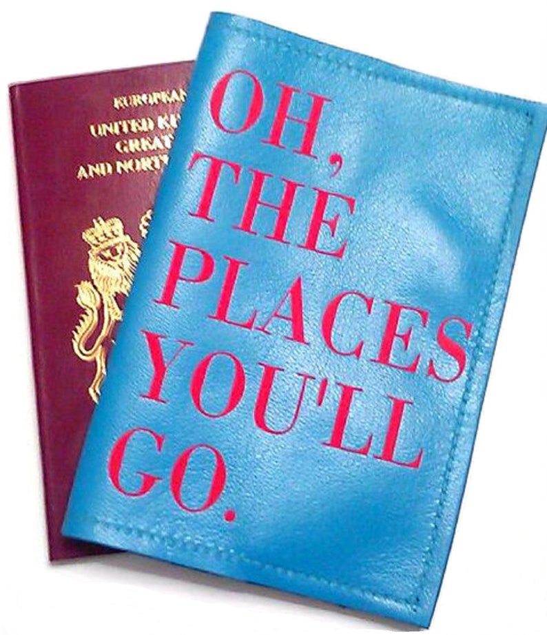 Dr Seuss Leather Passport Cover, Passport Holder & Leather Passport Travel Cover Women's Travel Accessories image 5