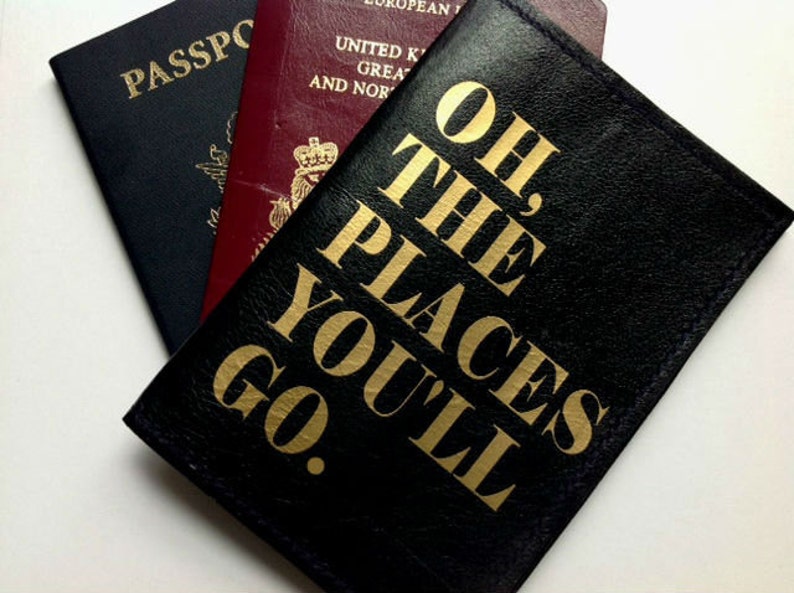 Dr Seuss Leather Passport Cover, Passport Holder & Leather Passport Travel Cover Women's Travel Accessories image 3