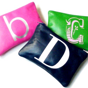 Monedero de cuero personalizado con iniciales, monedero de cuero personalizado para mujer, monedero personalizado y billetera de cuero con monograma personalizado
