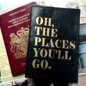 Dr Seuss Leather Passport Cover, Passport Holder & Leather Passport Travel Cover | Women&#39;s Travel Accessories |