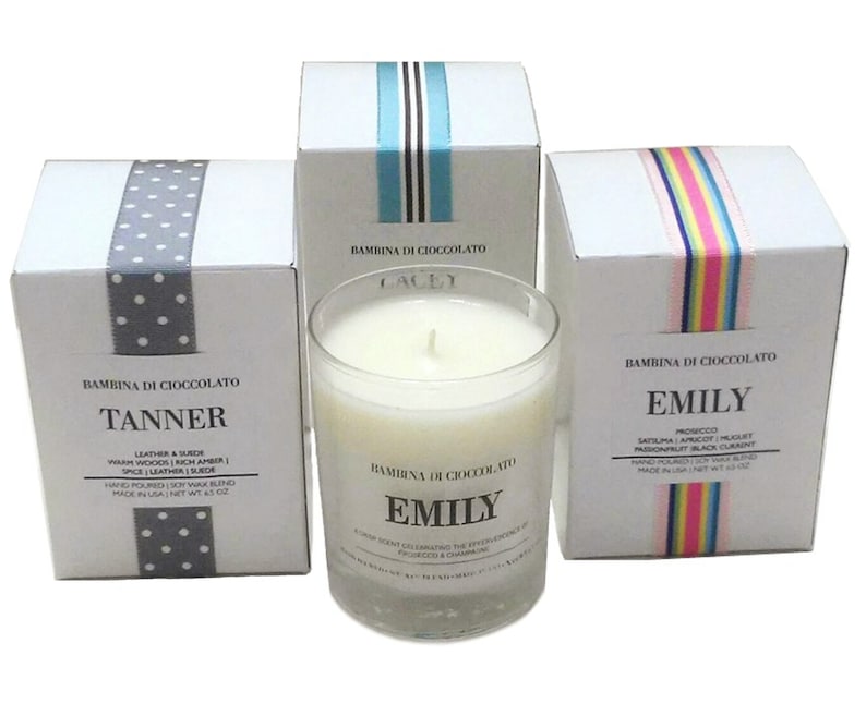 Personalized Scented Name Candle Luxury Personalized Candle Etsy