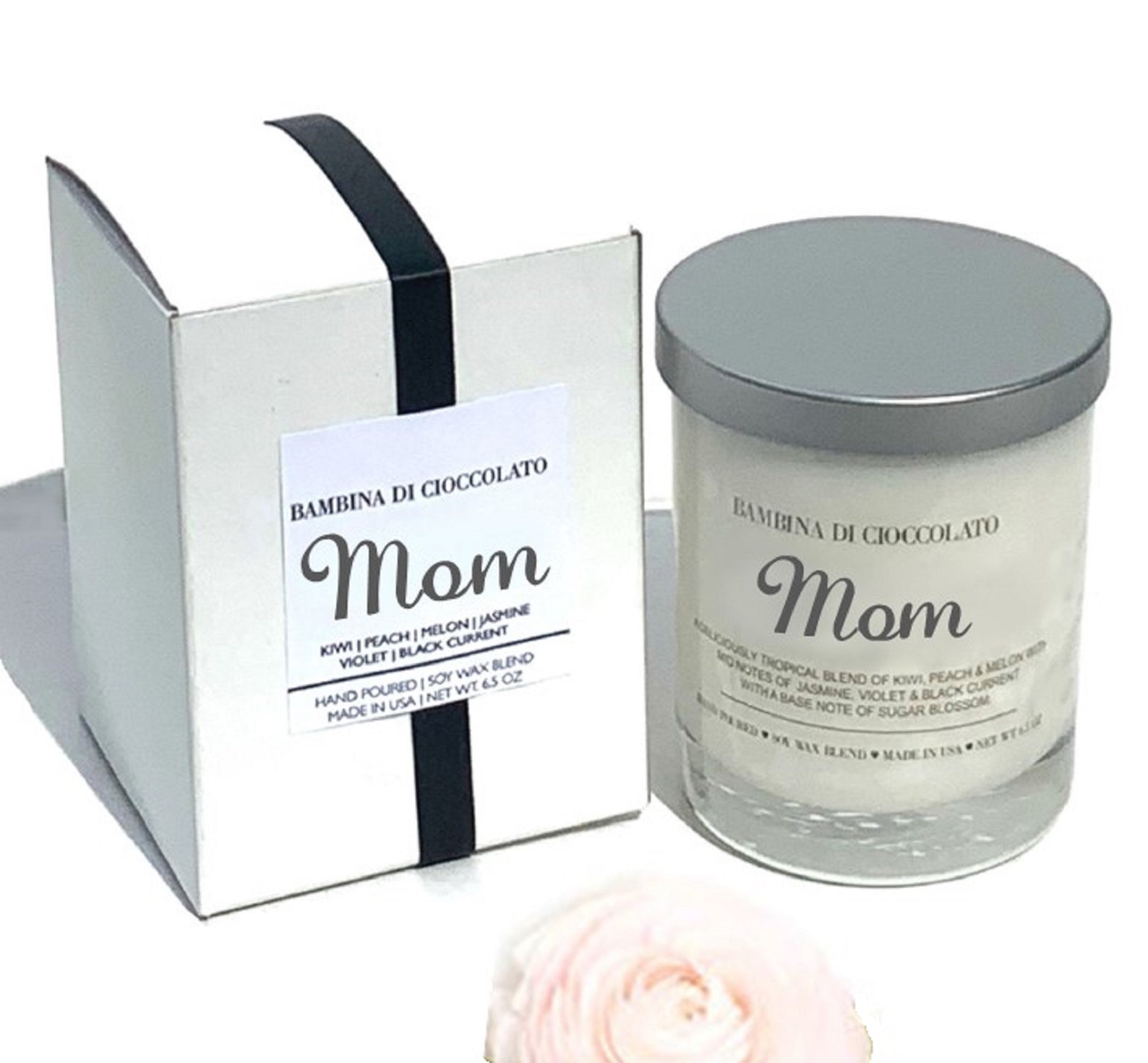 Personalized Mom Scented Candle Custom Mother's Day Etsy