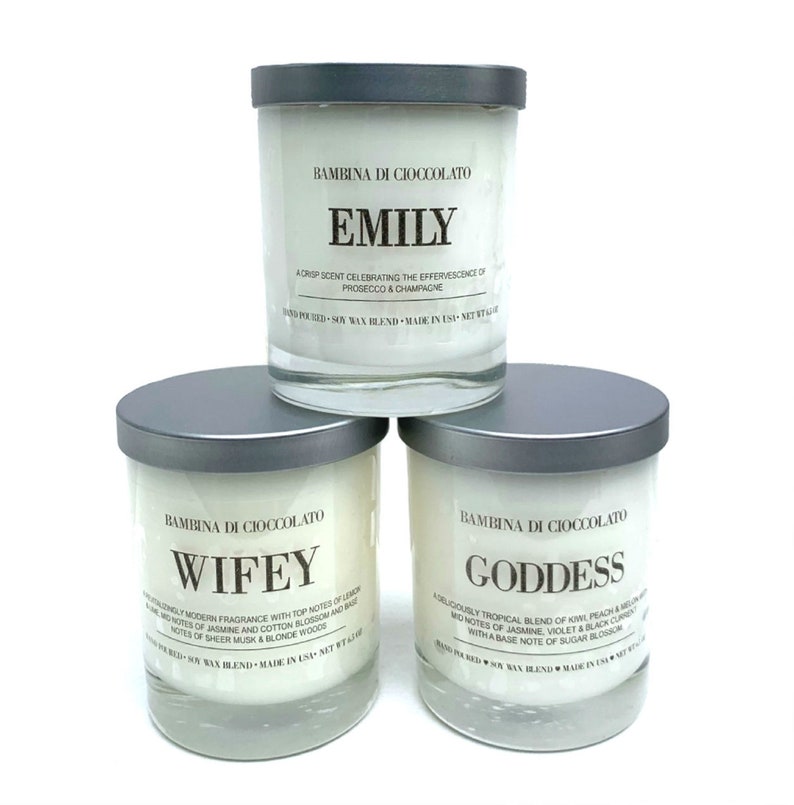 Personalized Name Candle Personalized Scented Candle Custom Etsy