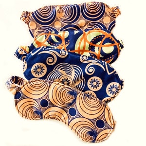 Women's Sleep Mask African Print Handmade Lavender Eye Cover Handmade Blindfold Self Care Kit Cotton Print Mask image 6