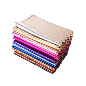 Metallic Leather Business Card Holder W/ Key Ring Credit Card Wallet w/ Key Chain ID Holder w/ Keychain & Slim Leather Wallet image 5