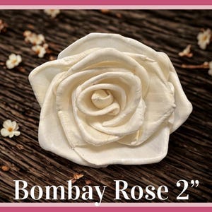 Sola-träblommor med rottingrör, dekorativa accenter, aromaterapidiffusortillbehör Bombay Rose 2”