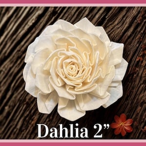 Sola-träblommor med rottingrör, dekorativa accenter, aromaterapidiffusortillbehör Dahlia 2”