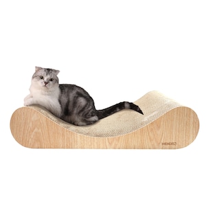 Heikoeco® Kratzbrett, Kratzbretter Katze, Extra groß Kratzpappe für Katzen, XXL Katzenzubehör, Kratzmöbel aus langlebiger Karton