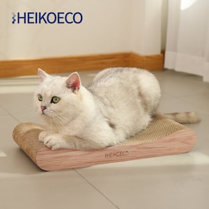 Heikoeco® Katzen Kratzbrett, Lounge-Katzensofa aus hochwertiger Wellpappe , 2 in 1 Kratzbretter Katze, Kratzpappe für Katzen