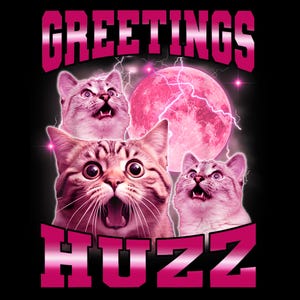 Greetings Huzz Funny Gen Z Gen Alpha Slang Meme PNG Digital