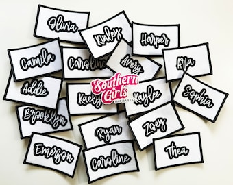 Custom Name Iron On Patch: Personalized Team Hat Applique