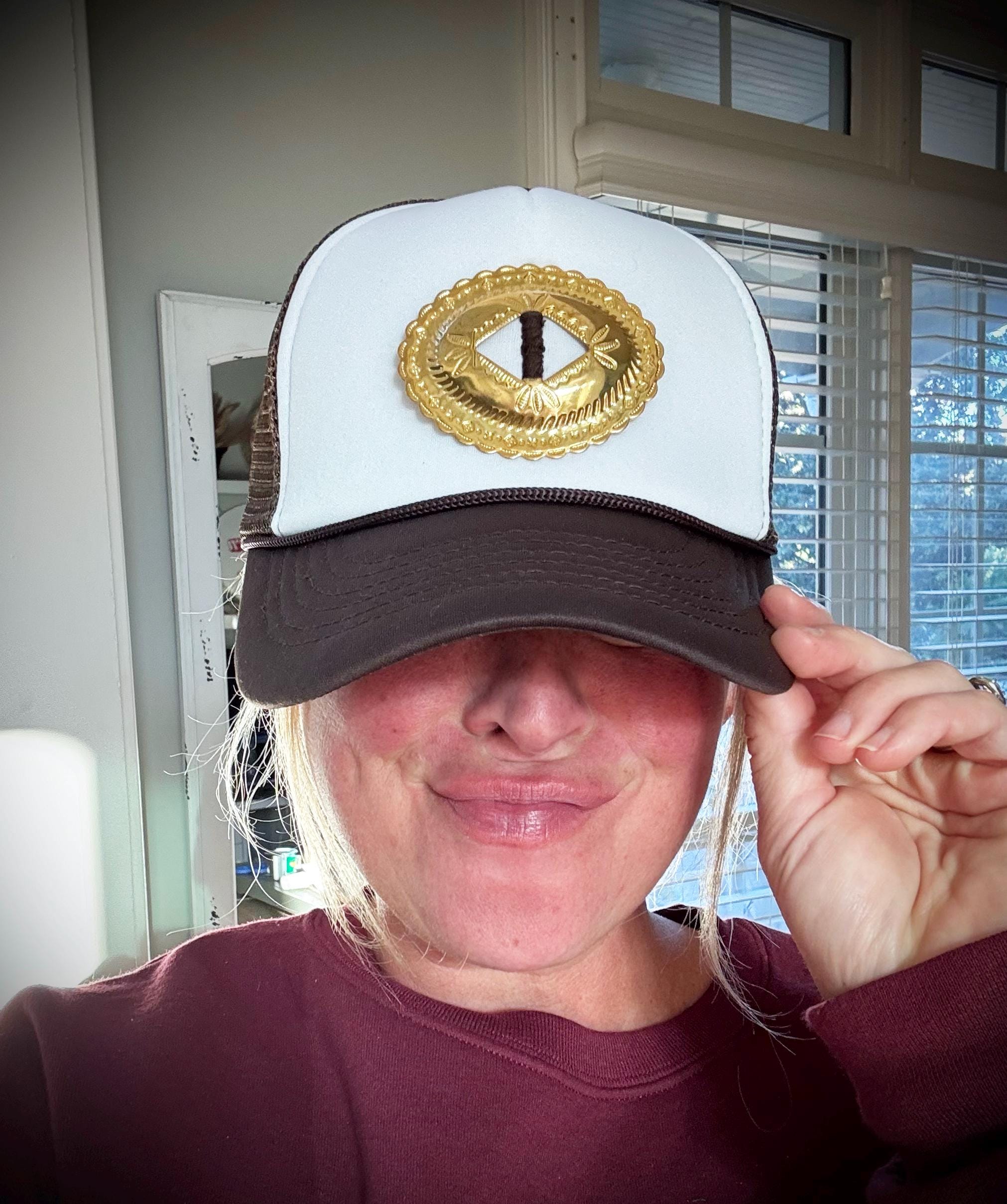 Lainey Wilson Trucker Hat | Black Lace Country Concert Hat | Western Glam Lainey Wilson Trucker Hat - Country Music Star Logo  main image 2