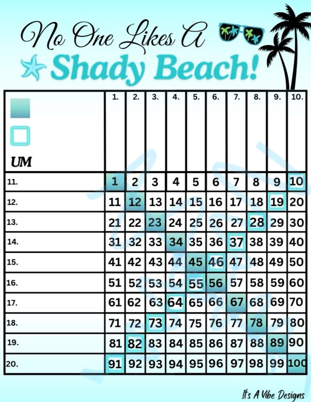 Shady Beach Grid - Etsy