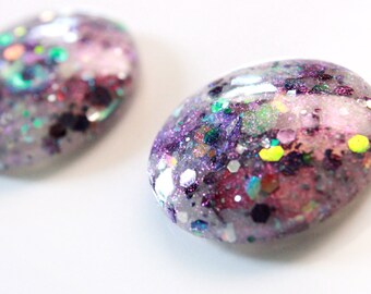 Purple Rain / Glitter Resin Blythe Eye Chips