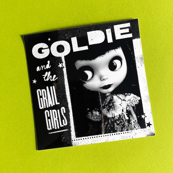 GOLDIE And The GRAIL GIRLS Vinyl Sticker Blythe Doll