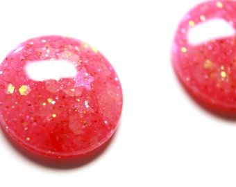 Watermelon Sangria / Glitter Resin Blythe Eye Chips