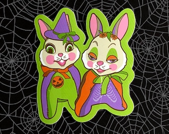 BEWITCHED BUNNIES Vinyl Sticker My Toy Rushton Bunny Plush Inspired