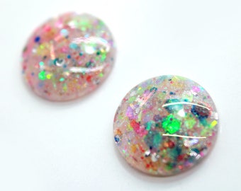 Party Animal / Glitter Resin Blythe Eye Chips