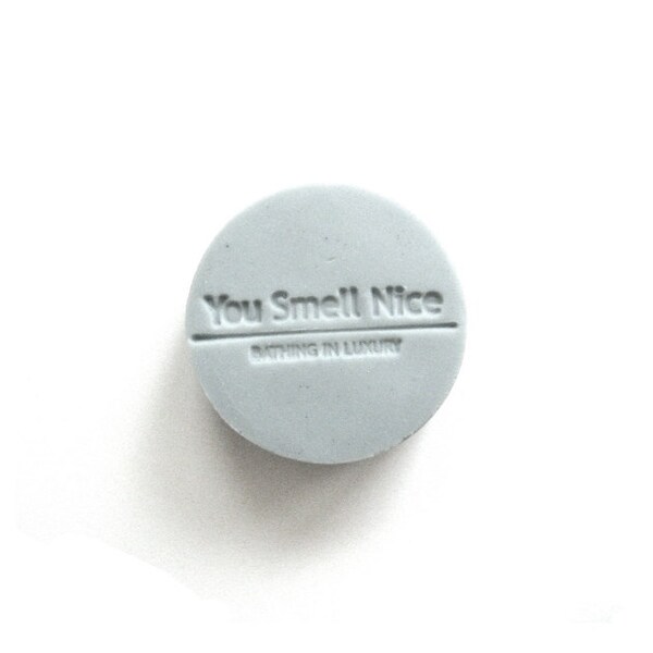 Blue Linen Cold Process Soap - crisp fresh dry airy - pastel muted blue - made from SCRATCH by ME in San Francisco California