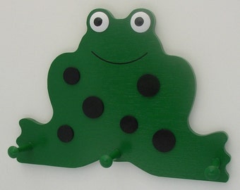 Froggie Frog Wall Peg Rack