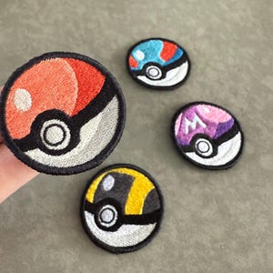 Pokeball Iron-on patches