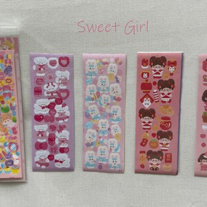 Cute Sticker Sheet Packs Sweet Girl