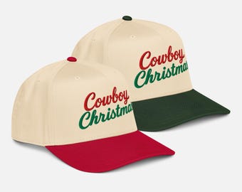 Cowboy Christmas Hat: Cowboy Gifts, Western Holiday Trucker Cap, Retro Cowboy Christmas Gift, Christmas Hat