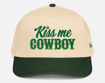 Kiss Me Cowboyhut: Bestickte St Patricks Day Westernmütze
