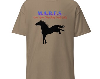 Funny Horse Mom T-Shirt: 'Mares Against Regrettably Empty Stalls'