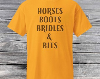 Horses, Boots, Bridles & Bits T-Shirt