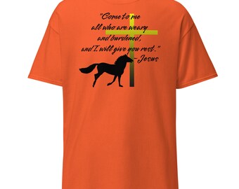 Jesus Quote Horse Graphic Tee: Scripture T-Shirt