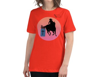 Barrel Racer Silhouette T-Shirt: Women's Horse Lover Tee