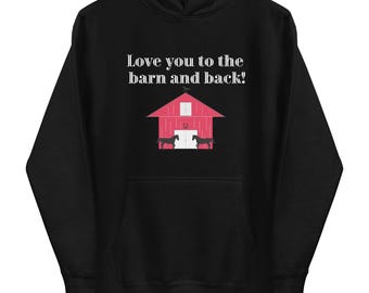 Horse Lover Hoodie: Barn Graphic, Cowgirl Apparel