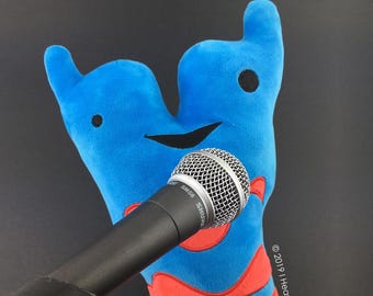 I Heart Guts Larynx & Trachea Plush Toy - 12 Inch Voice Box Stuffed Animal With Educational Tag