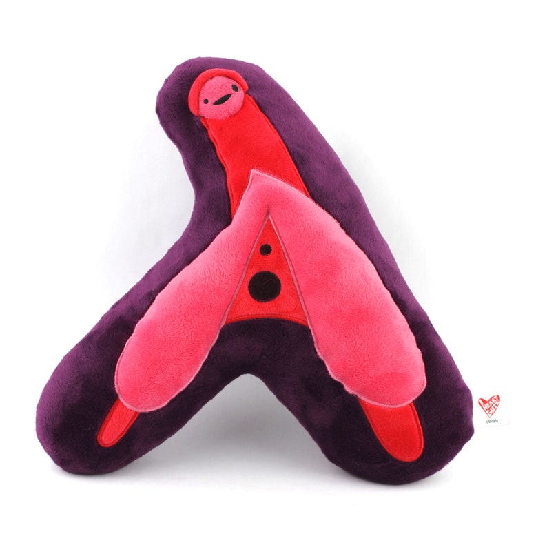 Clitoris Plushie I Heart Guts Organ Plush Stuffed Animal Anatomical OB