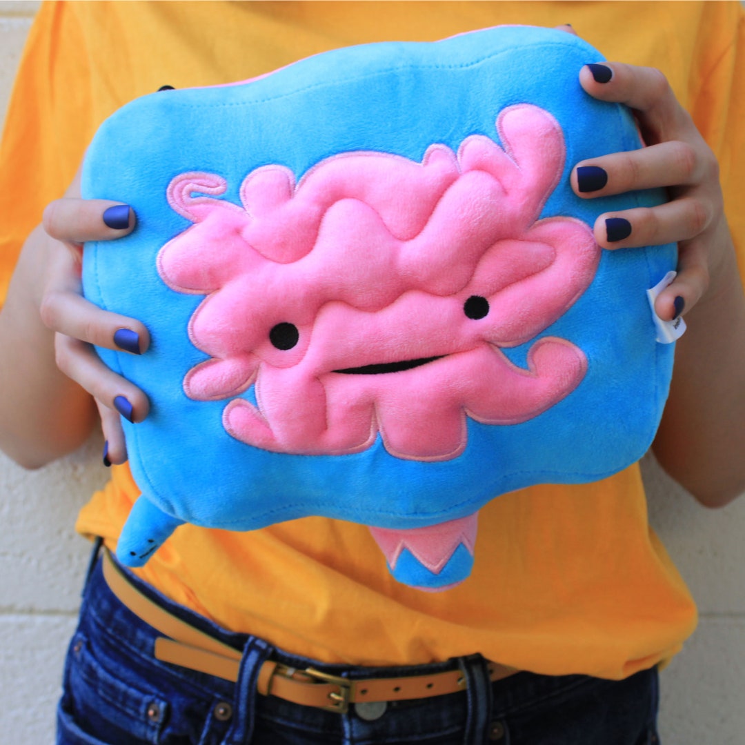 Intestine Plush Go With Your Gut Plushie Organ Stuffed Toy, Get Well