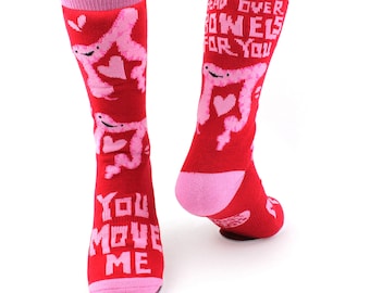 Calcetines con el tema del colon "I Heart Guts" / Regalo divertido para concienciar sobre el sistema gastrointestinal, el SII y la EII