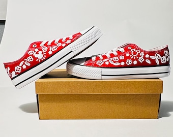 Mickey Mouse Inspired Canvas Sneakers - Women's Casual Shoes