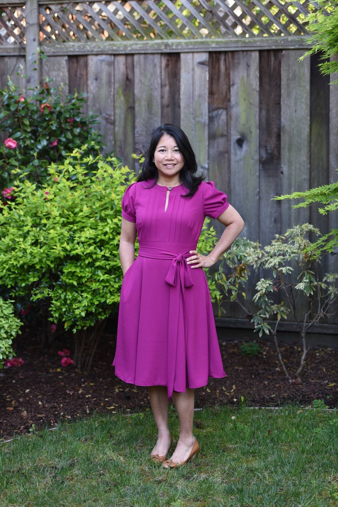 Womens Woven Dress Sewing PDF Pattern Princess Seams Etsy