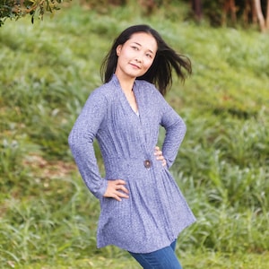 PDF Sewing Patterns for Women | Sweater Sewing Pattern | Long Sleeve PDF Pattern | Cardigan PDF Sewing Pattern | Digital Sewing Pattern