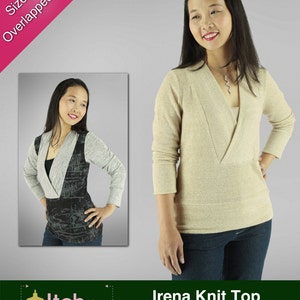 Irena Knit Top Digital Sewing Pattern for Women (PDF)