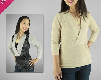 Irena Knit Top Digital Sewing Pattern for Women (PDF)
