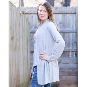 Cardigan Sewing Pattern | Long Cardigan Jacket | PDF Sewing Pattern | Sewing Pattern for Women | Womens PDF Pattern | Sweater Sewing Pattern