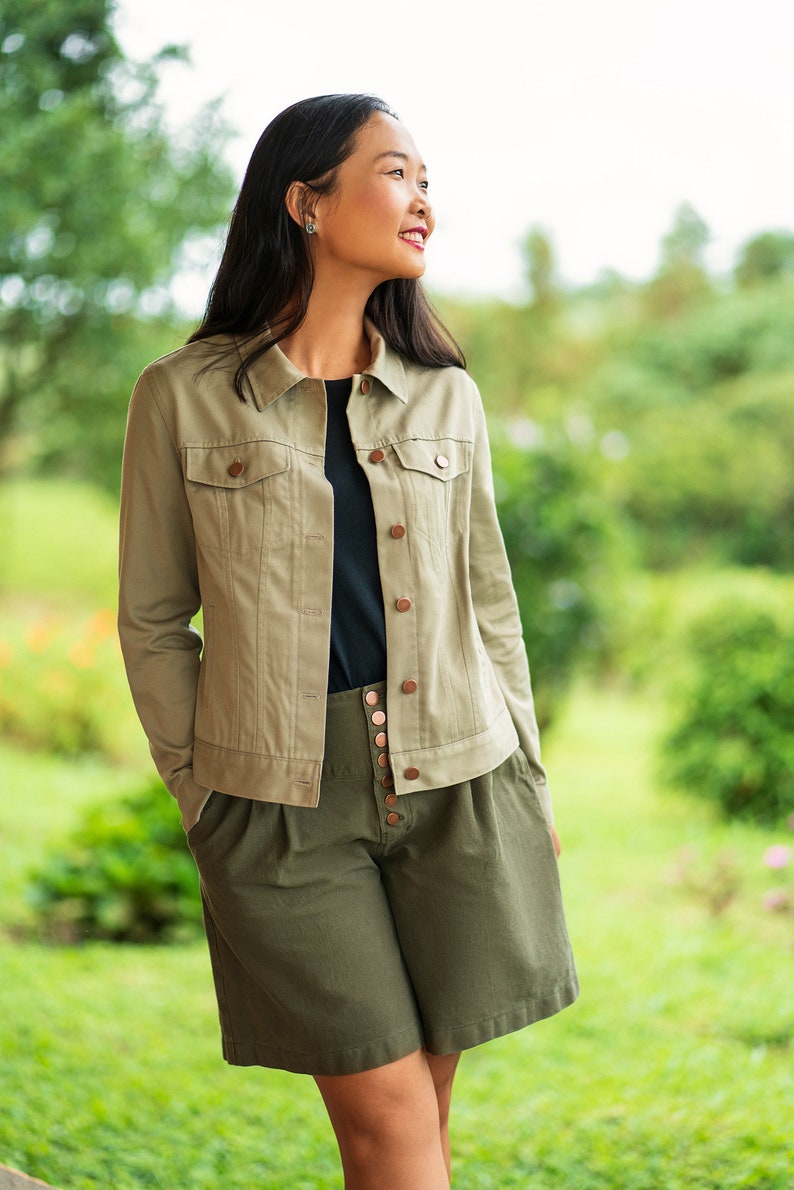 Denim Jacket Sewing Pattern, Women Jacket, Adult, Jacket Pattern, Denim ...