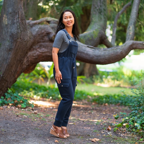 Black knit best sale overalls