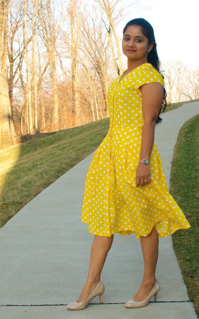 Women's Woven Dress PDF Sewing Pattern Cap / Flare Etsy