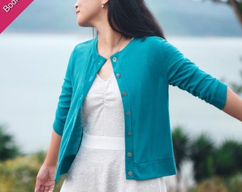 Lisbon Cardigan PDF Sewing Pattern for Women